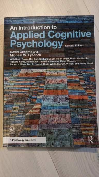 An introduction to applied cognitive psychology; David Groome; 2016
