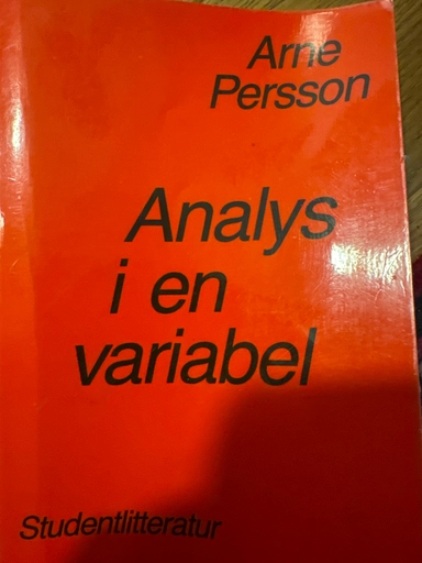 Analys i en variabel