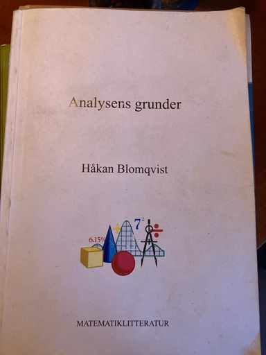 Analysens grunder; Håkan Blomqvist; 2007