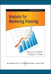 Analysis for Marketing Planning; Donald Lehmann; 2008