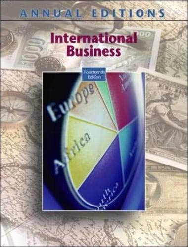 Annual Editions: International BusinessAnnual Editions: International BusinessAnnual editionsMcGraw-Hill contemporary learning series; Fred Maidment; 2006