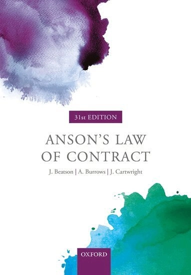 Anson's law of contract