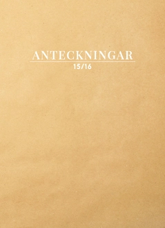 Anteckningar 15/16; Förlag Arvis; 2015