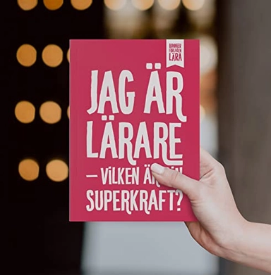 Anteckningsbok: Jag är lärare – vilken är din superkraft? (randig); 2018