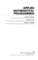 Applied mathematical programming; Stephen P. Bradley; 1977