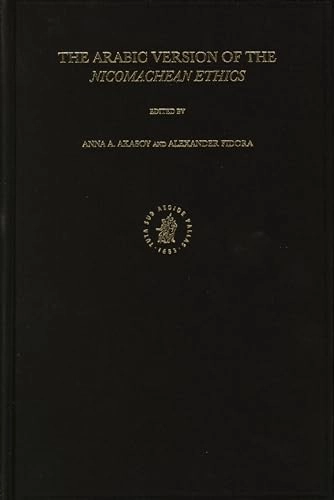 Aristoteles Semitico-Latinus · The Arabic version of the Nicomachean ethics, Vol. 17