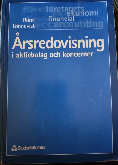 Årsredovisning i aktiebolag och koncerner; Rune Lönnqvist; 1998