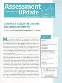 Assessment Update: Progress, Trends, and Practices in Higher Education, Vol