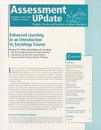 Assessment Update: Progress, Trends, and Practices in Higher Education, Vol