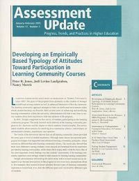 Assessment Update: Progress, Trends, and Practices in Higher Education, Vol