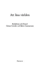 Att läsa världen; Göran Greider, Björn Gunnarsson; 1992