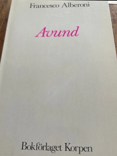 Avund; Francesco Alberoni; 1991