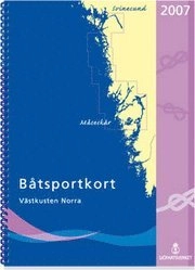 Båtsportkort Västkusten Norra Laminerad 2007