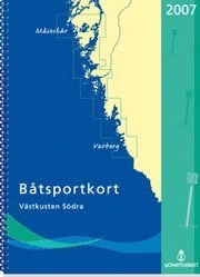 Båtsportkort Västkusten Södra Laminerad 2007