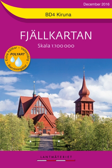 BD4 Kiruna Fjällkartan : Skala 1:100000; 2017