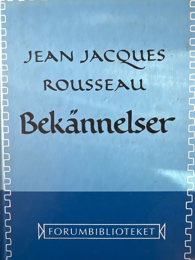 Bekännelser; Jean-Jacques Rousseau; 1996