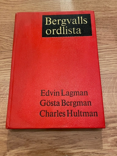 Bergvalls ordlista för grundskolan; Edvin Lagman; 1974