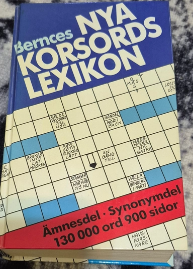 Bernces nya korsordslexikon : ämnesdel och synonymdel; Carl G. Liungman; 1992
