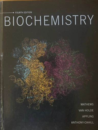 Biochemistry; Christopher K. Mathews; 2013