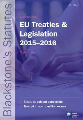 Blackstone's EU treaties & legislation 2015-2016