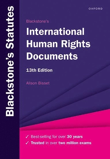 Blackstone's international human rights documents; Alison Bisset; 2023