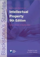 Blackstone's statutes on intellectual property; Andrew Christie, Stephen Gare; 2008