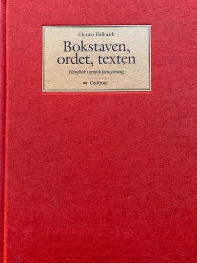 Bokstaven, ordet, texten