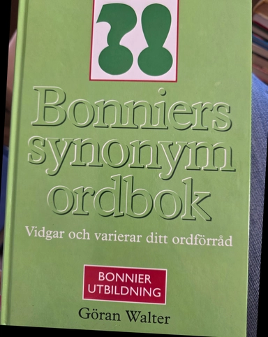 Bonniers synonymordbok; Göran Walter; 1994