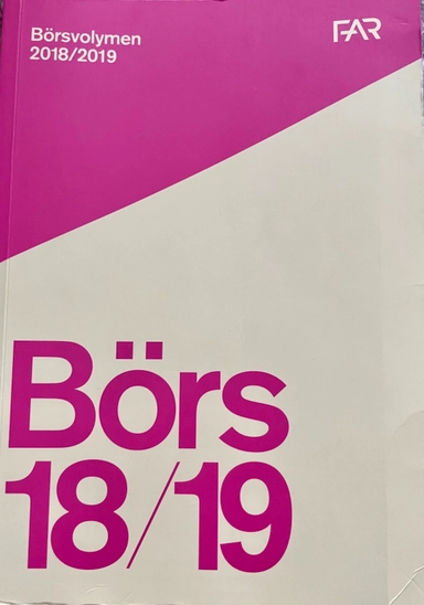 Börsvolymen 2018/2019; FAR; 2018