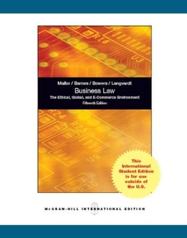 Business Law (Int'l Ed); Jane Mallor; 2012