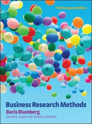 Business research methods; Boris Blumberg; 2011