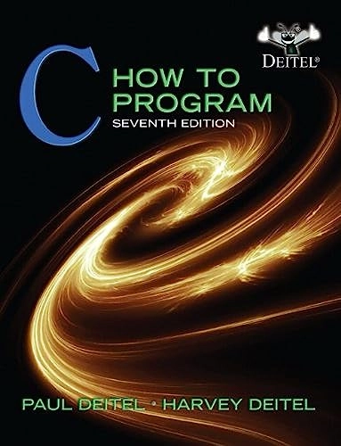 C : how to program; Paul J. Deitel; 2012