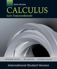 Calculus, 10th Edition International Student Version