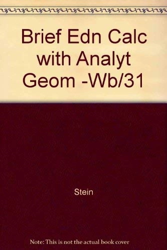 Calculus and Analytic Geometry; Sherman K. Stein; 1987