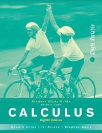 Calculus: Single Variable, Student Study Guide Calculus SV