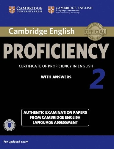 Cambridge English Proficiency 2 Student's Book with Answers with Audio; Tbd; 2015