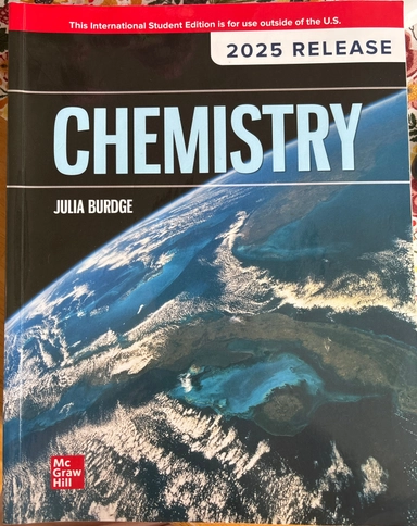 Chemistry: 2025 Release ISE