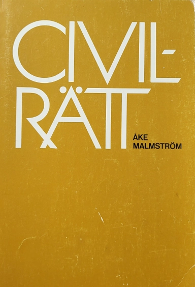 Civilrätt; Åke Malmström; 1986