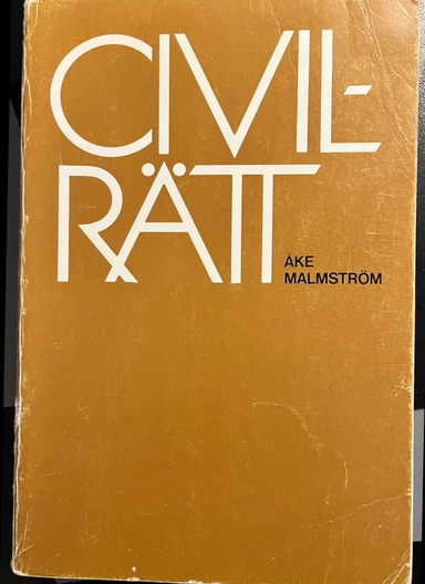 Civilrätt; Åke Malmström; 1989