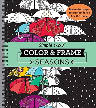 Color & Frame - Seasons (Adult Coloring Book); New Seasons, Publications International Ltd; 2015