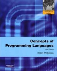 Concepts of Programming Languages; Robert W. Sebesta; 2009