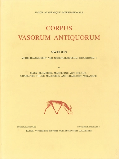 Corpus vasorum antiquorum. 2 : Medelhavsmuseet and Nationalmuseum, Sweden 2, Stockholm 1