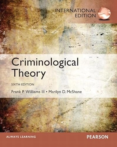 Criminological theory; Franklin P. Williams; 2014