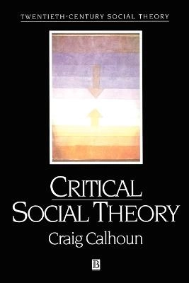 Critical social theory : culture, history and the challenge of difference