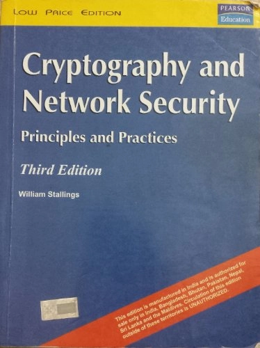 Cryptography and network security : principles and practice; William Stallings; 2003