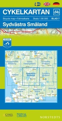 Cykelkartan Blad 7 Sydvästra Småland : 1:90000; Norstedts; 2016