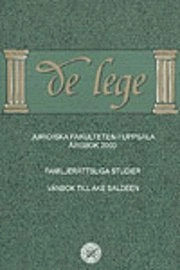 De lege / Familjerättsliga studier