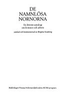 De namnlösa nornorna : en litterär antologi om kvinnor och arbete