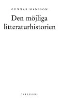 Den möjliga litteraturhistorien