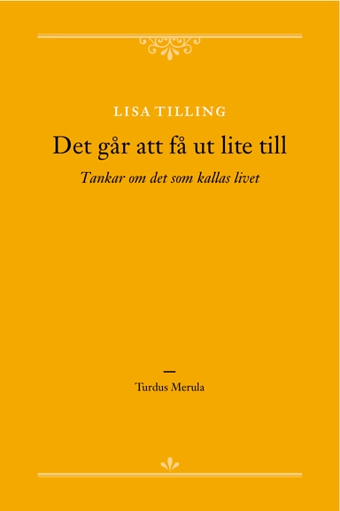 Det går att få ut lite till : tankar om det som kallas livet